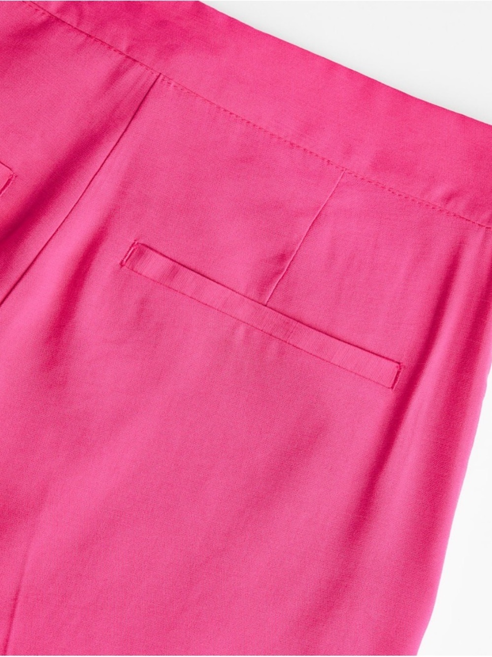 UEC H&M FUSCIA HOT PINK SLIT HEM FLOWING DRESS PANTS TROUSERS SZ 6 - Picture 5 of 14